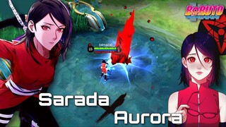 Sarada X Aurora, Mode Onee San Ga ada Tandingan🔥