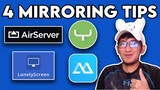 MIRRORING TIPS: AIRSERVER, LONELYSCREEN, APOWERMIRROR, SCRCPY | TAGALOG
