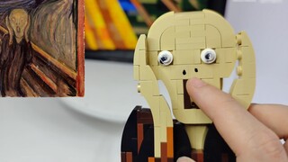 LEGO สร้างภาพวาดชื่อดังระดับโลก "The Scream" / ผลงาน MOC ต้นฉบับชิ้นแรกของ Soul Water Fishing