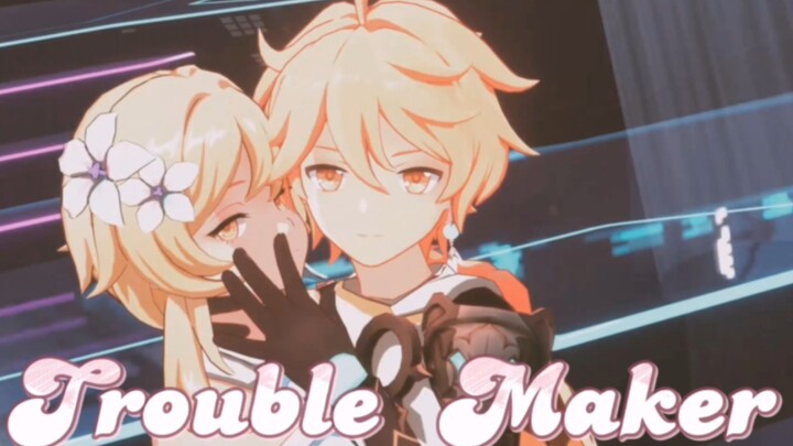 [เก็นชินอิมอิมแพกต์MMD]Trouble Maker Kongying Gemini ver~