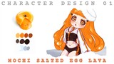 Character design 01 🥚 Mochi Salted Egg Lava