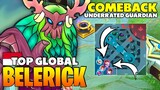 Intense War! Underrated Guardian Belerick Comeback | Top Global Belerick ɠřıʑʑ ~ Mobile Legends