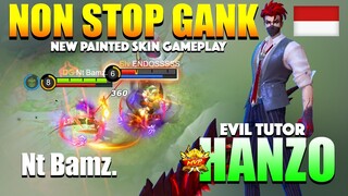 Hanzo New Painted Skin Gameplay | Evil Tutor Hanzo | Top Global Hanzo Gameplay By Nt Bamz. ~ MLBB