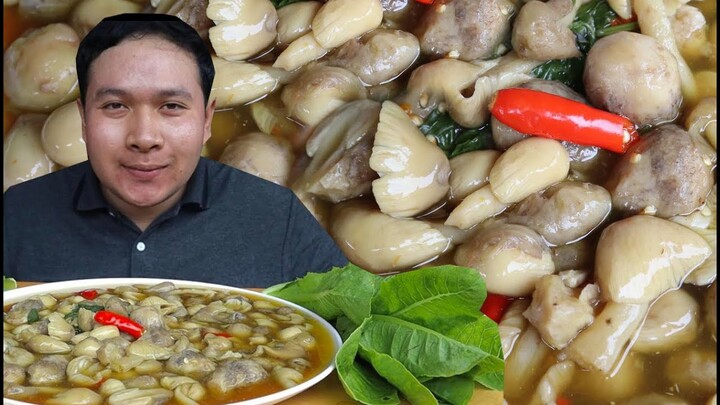 แกงเห็ดระโงก ถาดยักษ์!! มีแต่ดอกจูมๆ ซดฮ้อนๆ แซ่บแฮงครับ