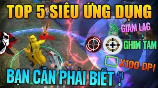 Top 5 Ứng Dụng Siêu Thông Minh Tăng Độ Nhạy, Giảm Lag, Ghim Tâm Headshot Free Fire