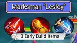 🔫Lesley " 3 Early Item Build Experiment🧪" | Jaaags🤍