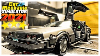 3 STAR Parts Send a DeLorean Back to the Future // Car Mechanic Simulator 2021 Gameplay