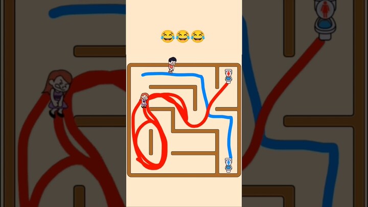 Toilets maze Help them go to toilet 😂 #game #androidgaming #animation