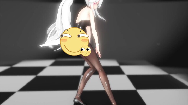 Black Silk Bunny Girl Weak Voice - Marionette (Unlocked HD Link) (Mosaic and Gaussian Blur)