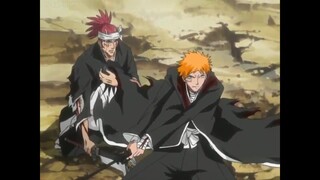 Ichigo, Renji vs Aizen, Aizen bonded with Menos and left Soul Society