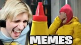 xQc CANT STOP LAUGHING at UNUSUAL MEMES