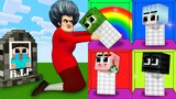 Monster School : Baby Zombie and Baby Herobrine escape Scary Teacher - Funny Minecraft Animation