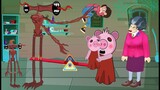 Piggy Roblox vs Scary Teacher 3D vs Siren Head - Drawing Cartoons Funny