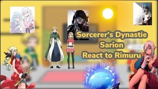 Sorcerer’s Dynastie Sarion react to Rimuru |Gacha reaction| ship:RimuruxElmesia