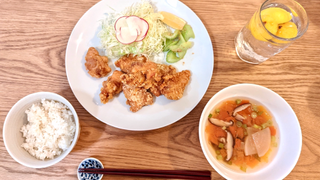 How to make Karaage Teisyoku Set ( Japanese fried chicken meal set ) ASMR