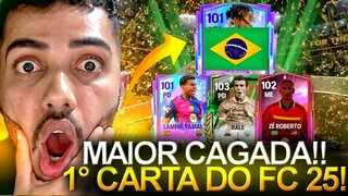 GANHEI MINHA 1° CARTA NO FC MOBILE 25! 😱🔥 A MAIOR CAGADA QUE VOCÊ VERÁ NO ANO! 😂😂😂