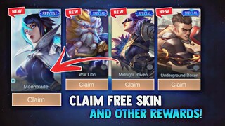 NEW! CLAIM NOW YOUR FREE SPECIAL SKIN AND OTHER REWARDS! NEW EVENT! | MOBILE LEGENDS 2023