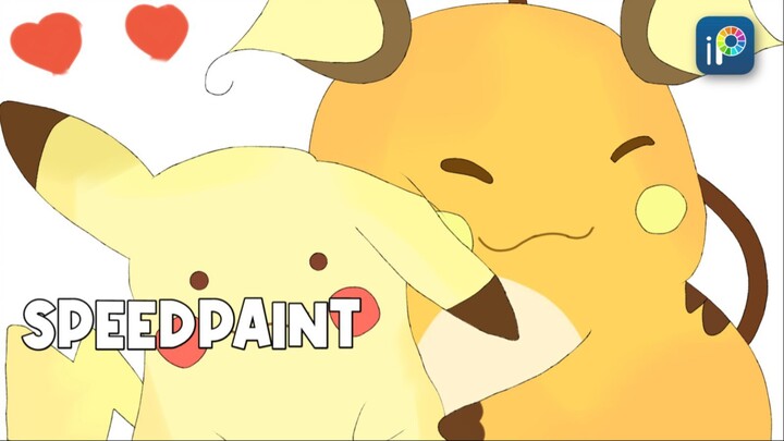 [SPEEDPAINT] Pokemon: Pikachu And Raichu
