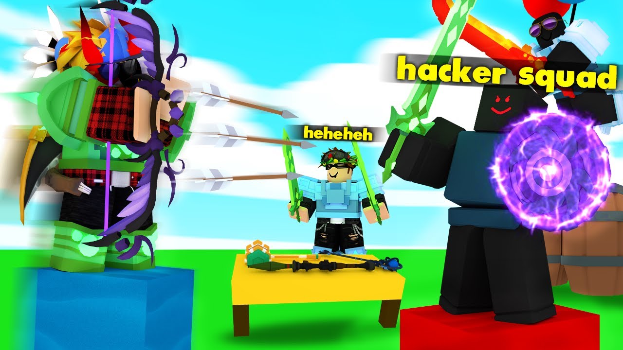 I caught a HACKER Streaming on Roblox Bedwars LIVE - BiliBili