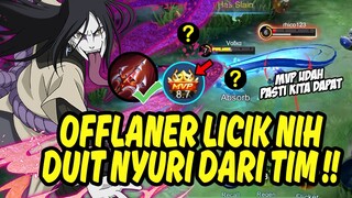 HERO CURANG DUIT TIM SENDIRI DIAMBIL, ITEM JADI SENDIRI TANPA FARMING AUTO MVP - MOBILE LEGENDS