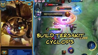 PAKAI CYCLOPS DI META SEKARANG DAMAGENYA GK NGOTAK  - CYCLOPS BEST BUILD 2023 MOBILE LEGENDS