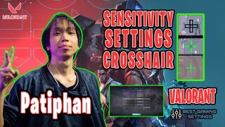 Patiphan Valorant Settings Sensitivity Keybinds Crosshair and Setup 2021