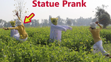 ที่สุดของแบรนด์ STATUE PRANK !!Try Not To Laugh Challenge with Brother Reaction !