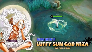 Luffy Sun God Nika Membantaii Lane of Down🤯