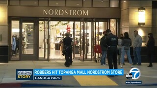 Robbers attack security guard, steal designer purses from another Nordstrom store in SoCal l ABC7