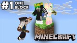 Minecraft - ONE BLOCK SKYBLOCK with Papa Chamber and Vince! (ep. 1) [Gaming Kitty Cath]