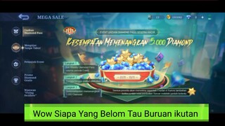 Even 5000 Diamond cara cukup Beli weekly diamond pass Dan berkesempatan Mendapatkan nya