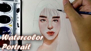 WATERCOLOR PORTRAIT Time Lapse Painting - JD ART