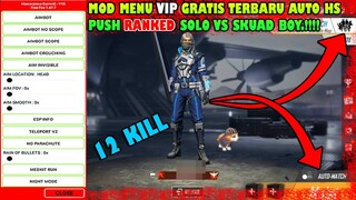 MOD MENU VIP TERBARU Ngerusuh di Ranked SOLO VS SQUAD Bantuy Boy.!!