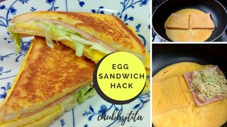 GENIUS EGG SANDWICH HACK // LIFE HACKS! // VIRAL TIKTOK RECIPE