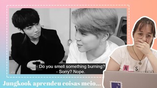 REAGINDO À '20 COISAS QUE O JUNGKOOK APRENDEU COM O JIN' #SEMANABTS