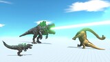 Godzillarbs Protecting Baby - Animal Revolt Battle Simulator