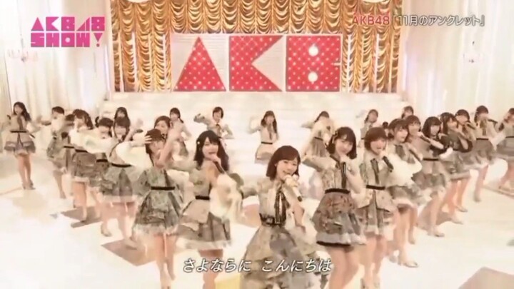 AKB48 - 11Gatsu no Anklet @AKB48 Show!