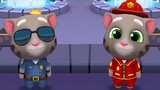 Talking Tom Gold Run - Super Cop Tom and Amazing Firefighter Costumes Run
