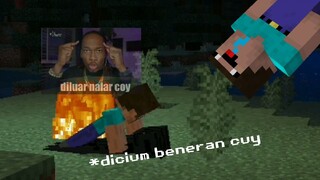 AKU MEMBUAT CHALLENGE UNTUK MENCIUM ENDERMAN || MINECRAFT MEMES