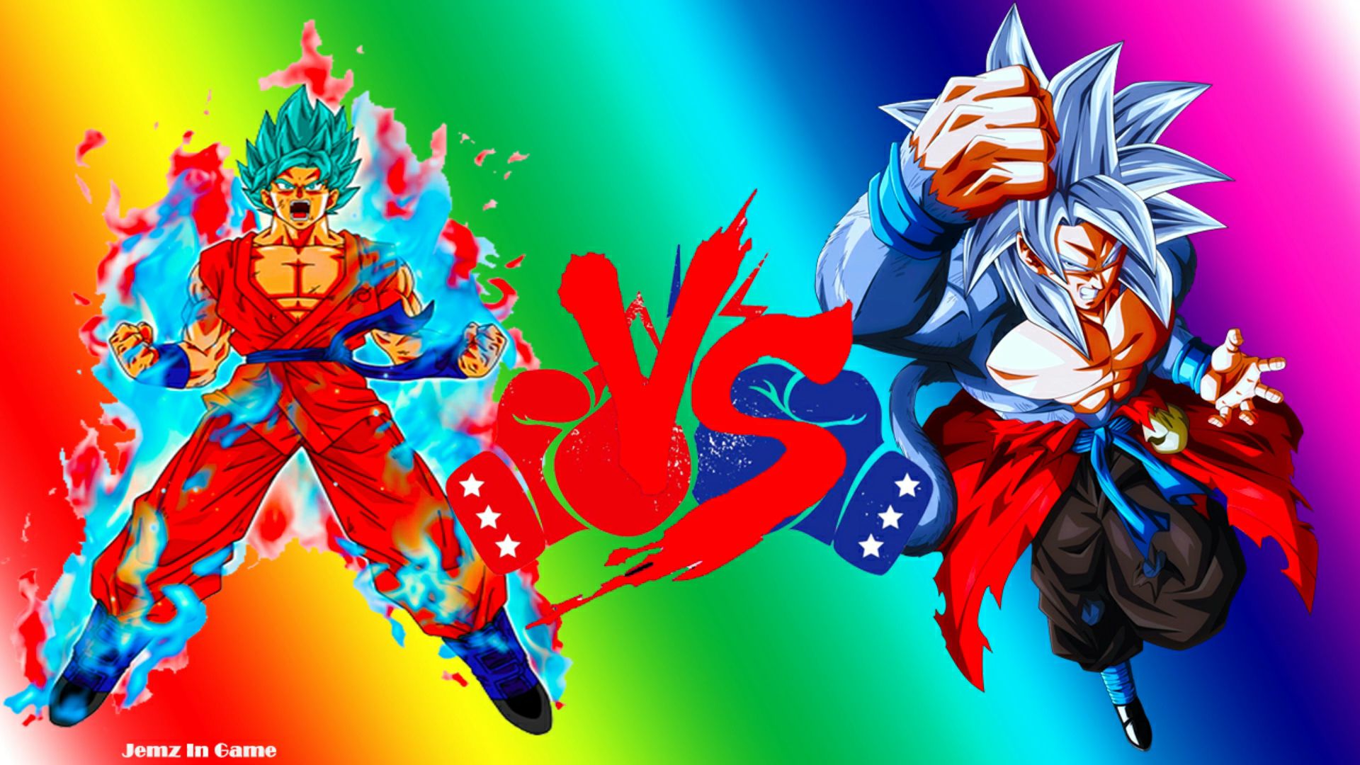 Versus#9 Combate De Dúos Iconicos: Ssj 5(PGV) Vs Ssj Blue(Anime