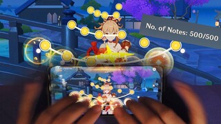 Drumalong ON MOBILE | Blossoms of Summer Night Custom Map, Yoimiya's theme [Genshin Drum Event]