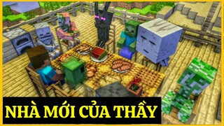 [ Lớp Học Quái Vật ] ĂN MỪNG NGÔI NHÀ MỚI CỦA THẦY | Minecraft Animation