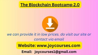 The Blockchain Bootcamp 2.0	The Blockchain Bootcamp 2.0