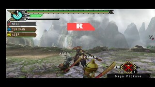 Longsword Combo + Gameplay Monster Hunter Portable 3rd