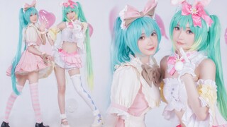 双胞胎初音未来COS♡如果你能握住我的手