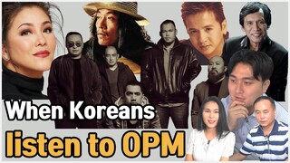 "Original Pinoy Music?"  Korean react to 5 OPM