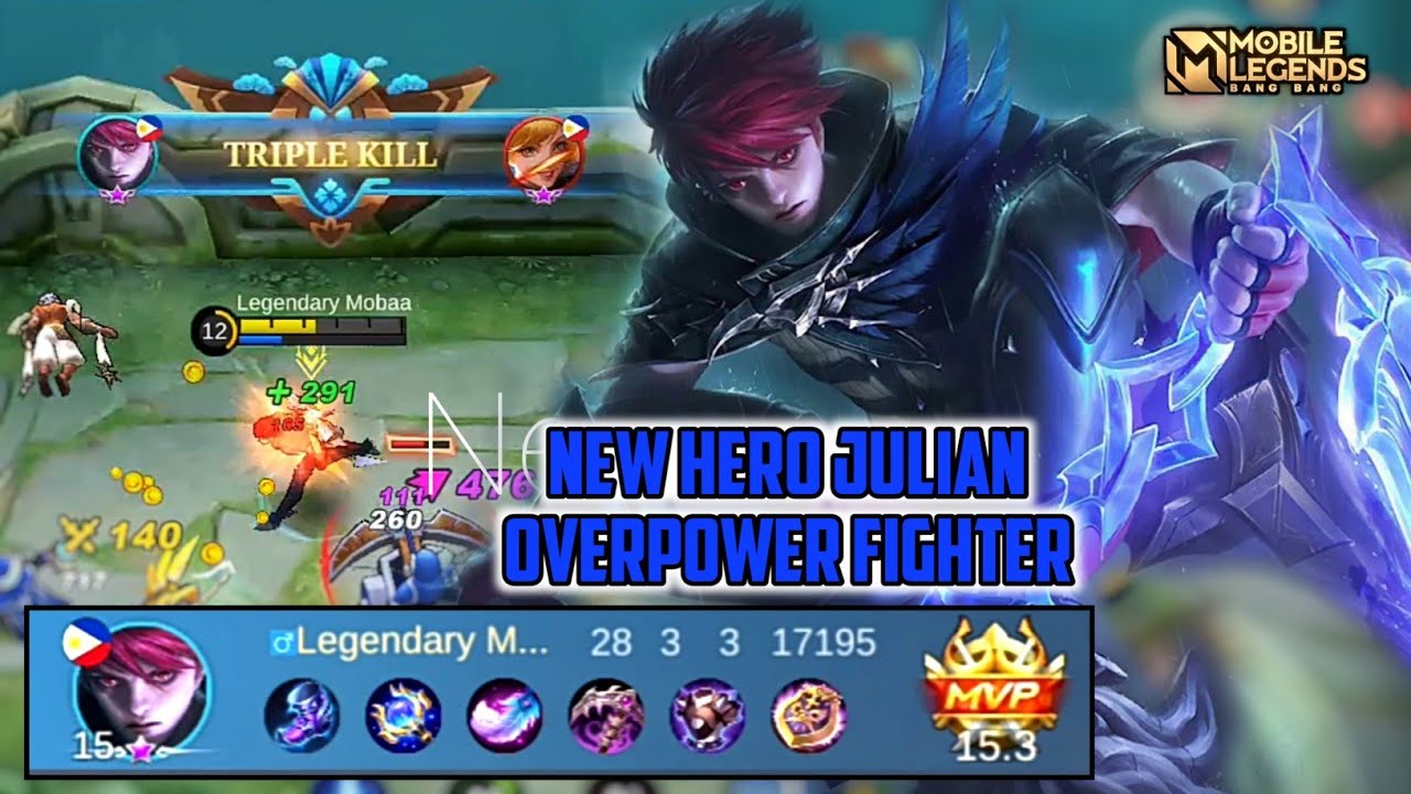 Julian Mlbb Gameplay , Next New Hero Julian Gameplay - Mobile Legends Bang  Bang - BiliBili