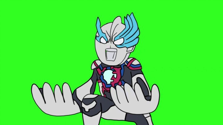 Ultraman Blaze dancing with his hands and feet