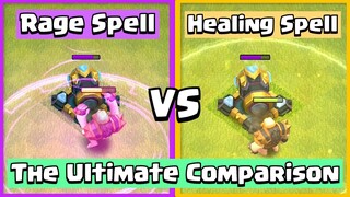 Healing Spell VS Rage Spell | Clash of Clans