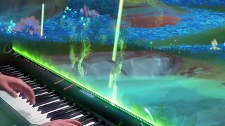 [Genshin Impact / Piano] "Tiếng vang của ánh sáng tâm linh" BGM1 của biển mật hoa và hoa tuyệt đẹp ~